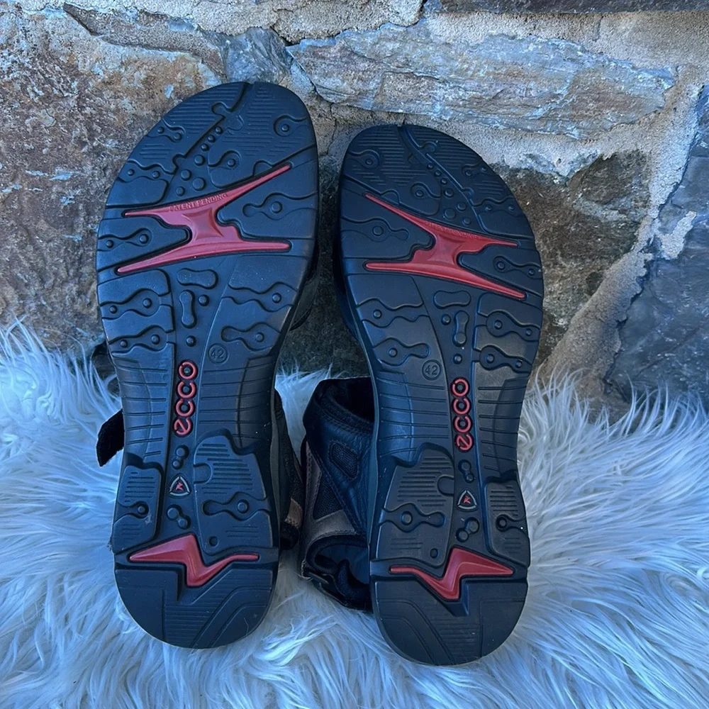 ECCO Black Sport Sandals size 42 (8.5) - Picture 6 of 8